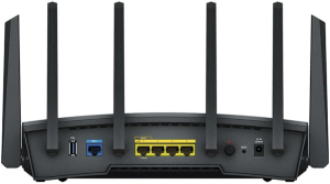 Synology Rt6600Ax Tri-Band Wi-Fi 6 Router – Quad-Core 1.8 Ghz, 1 GB DDR3, Synology SSL VPN