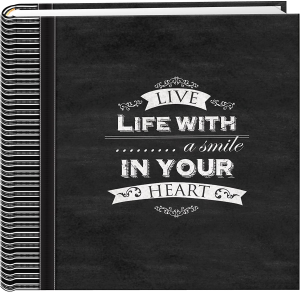 Chalkboard 200 Pkt 4X6 Photo Album, Smile