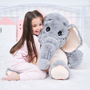 IKASA 100Cm Giant Elephant Stuffed Animal Plush Toys Gifts for Kids Girlfriend