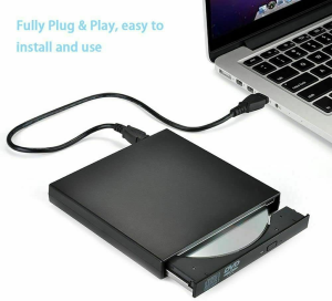 TAVICE – External CD DVD ROM Writer Burner Player Drive USB PC Laptop Mac Windows 7/8/10/11