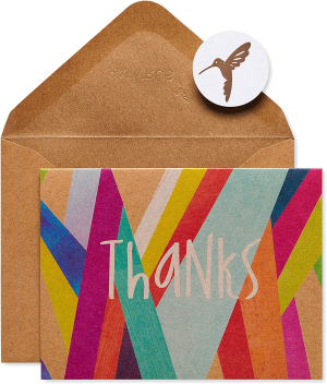 Papyrus Boxed Thank You Cards with Envelopes, Teal Ombre (16-Count) (5116835)