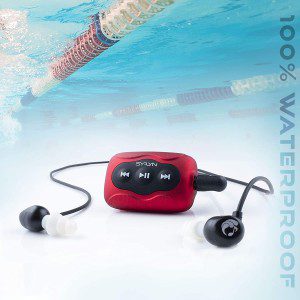 Waterproof 8 GB SYRYN Swimbuds Flip Bundle for Swimming with Music | Drag and Drop MP3, AAC, M4A, FLAC Using PC or Mac (No Apple Music, Spotify, or Other Streaming Services)