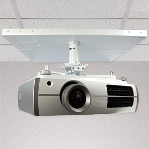 Qualgear Pro-Av QG-KIT-S2-3IN-W Projector Mount Kit Accessory Suspended Ceiling 2’X2′ Adapter, White