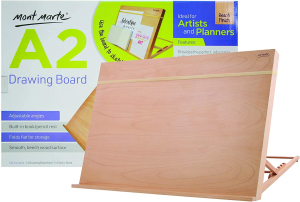 Mont Marte Drawing Board/Easel with Elastic Band A2