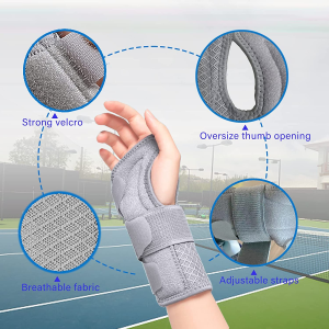 Paskyee Carpal Tunnel Wrist Brace for Men and Women, Adjustable Wrist Support for Right and Left Hand, Pain Relief for Arthritis, Tendonitis, Sprains Left Large