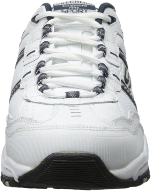 Skechers Men’S Vigor 2.0 Serpentine, White/Navy, 8.5 Wide