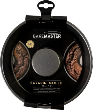 Bakemaster Non-Stick Savarin Mould, Black, SHHB76 6.5 Cm*20 Cm* 20 Cm