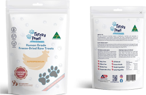 FREEZY PAWS Freeze Dried Chicken Heart Treats 100G