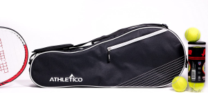 Athletico 3 Racquet Tennis Bag | Padded to Protect Rackets & Lightweight | Professional or Beginner Tennis Players | Unisex Design for Men, Women, Youth and Adults