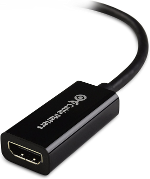 Cable Matters Mini Displayport to HDMI Adapter (Mini DP to HDMI) in Black – Thunderbolt and Thunderbolt 2 Port Compatible