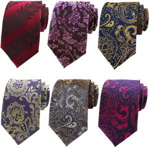 Weishang Men’S Lot Silk Tie Necktie Woven Jacquard Neck Ties