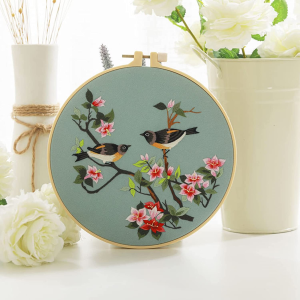 Craft Kits for Adults, DIY Embroidery Kit Come with Embroidery Cloth, Plastic Hoop, Needles and Threads, Instructions, Complete Cross Stitch Kits for Beginners, Embroidery for Home Decor, Gifts