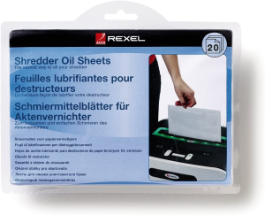 REXEL 2101949 Shredder Oil,Sheets PK20