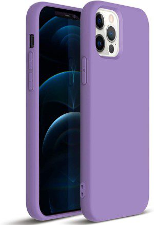 ZUSLAB Nano Silicone Case for Iphone 12 Pro 6.1″ & Iphone 12 6.1″ Shockproof Gel Rubber Bumper Protective Cover – Cobalt Blue