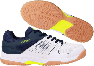 Nivia Men’S 147NB05 Polyester Gel Verdict Badminton Shoes (Navy Blue, Size 8)