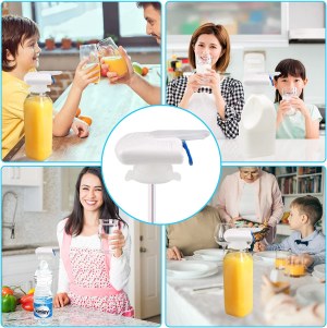 2 Pack Drink Dispenser,Milk Dispenser,Electric Tap,Automatic Drink Dispenser,One-Handed Operation,Can Prevent Milk and Beer from Overflowing,Suitable for Outdoor and Home Kitchens