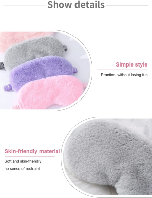 Plush Eye Mask Soft Satin Eye Mask for Sleeping,Eye Covers Sleep Blindfold Furry Eye Cover,4Pcs Plush Eye Mask Soft Sleep Blindfold Eye Cover Plush Eye Mask Furry Eye Cover,Plush Silk Eye Sleep Mask