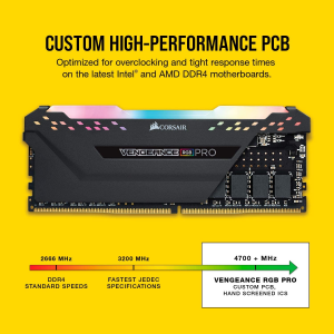 Corsair Vengeance RGB PRO 32GB (2X16Gb) DDR4 3600Mhz C18 Desktop Gaming Memory