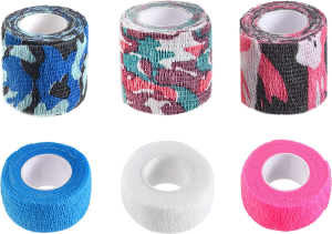 Eco-Fused Self Adhering Bandage – Injury Wrap Tape for Cats – Pack of 6 – Supports Muscles and Joints – Does Not Stick to Hair – Elastic, Water Repellent, Breathable – Relieves Stress