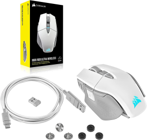 CORSAIR M65 RGB Ultra Wireless White, Tunable FPS Wireless Gaming Mouse (CH-9319511-AP2)