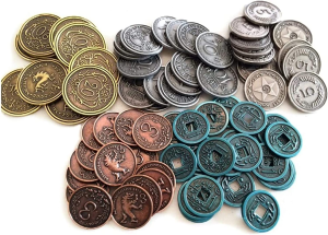 Stonemaier Games STM605 Scythe Metal Coins Game Pieces, Multi-Colored