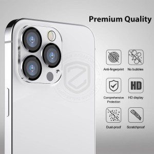 [2 Pack] ZUSLAB Camera Lens Screen Protector for Iphone 13 Pro/Iphone 13 Pro Max Tempered Glass-Anti-Scratch 9H Hardness HD Clear