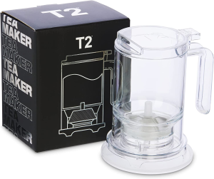 T2 Teamaker with Tea Infuser and Bpa-Free Plastic, Loose Leaf Tea Maker, Clear, 500Ml