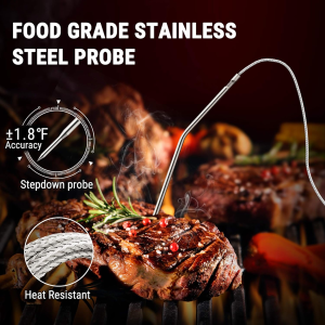 Thermopro TP06S Digital Grill Meat Thermometer with Probe for Smoker Grilling Food BBQ Thermometer