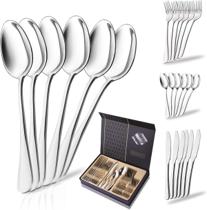 RAXCO Cutlery Set,24 Pieces Flatware Set for Dinner,Tableware Set-Cutlery Serving Sets-Fork Sets for 6