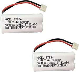 2X ELASO Replacement Battery Compatible with Uniden Cordless Phone BT694 BT694S Bt694N Bt694M BT-694 BT-694S Bt-694N Bt-694M DECT 6.0 1015 1635 3035 3135