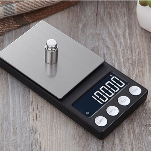 (Upgradaed) Disenkelubo Digital Mini Scale, 500G /0.01G Pocket Scale, Pocket Scale, Electronic Smart Scale, 6 Units, LCD Backlit Display, Tare, Auto Off, Stainless Steel