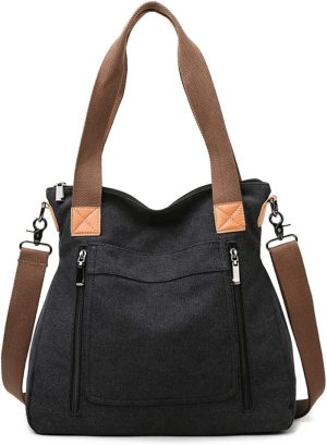 Women’S Canvas Shoulder Bags, Hobo Handbags, Casual Crossbody Bags, Tote Crossbody Bags，Satchel Purses，Work Bag