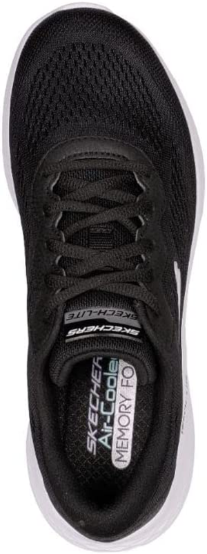 Skechers Women’S Skech-Lite Pro – Perfect Time Sneaker, Black/White, US 11