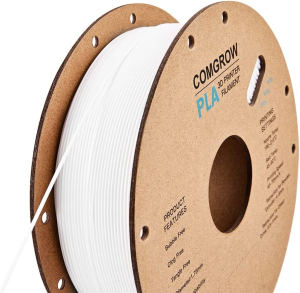 Comgrow Creality PLA 3D Printer Filament, Dimensional Accuracy +/- 0.02 Mm, Black + White 1.75Mm 2 Spools for Ender3 CR-10