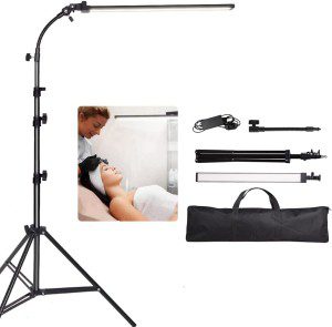 GSKAIWEN Photography Studio LED Lighting Kit with Light Stand Bag Soft Tube for Beauty, Eyebrow, Tattoo, Makeup, Dentistry, Eyelash, Portrait, Product Photography Fill Light, Studio Photography Light