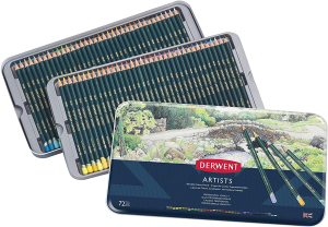 Derwent Artists Colouring Pencils, Drawing & Colouring, Set of 24, Professional Quality, Ideal for Layering & Blending, 32093