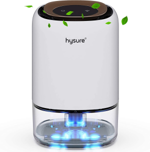 Dehumidifier, Hysure 1400Ml Portable and Mini Air Dehumidifier Compact Dehumidifiers for Small Rooms Bathroom, Bedroom, Wardrobe Room, Closet, Crawl Space, RV