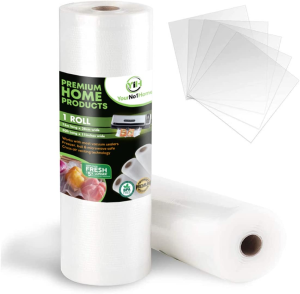 2 Pack Vacuum Rolls + Storage Bag. Yourno1Home Vacuum Sealer Rolls, Use for Meal Prep, Sous Vide, Food Saver, Seal a Meal, Weston. BPA Free Vacuum Seal Bags, Commercial Grade Food Storage Sealer Rolls, Ideal for Portion Control & Food Storage. Starter Pack with Free Storage Bag.