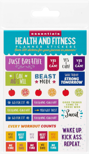 Essentials Health & Fitness Planner Stickers (Set of 325 Stickers)