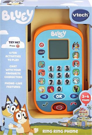 Vtech Bluey Ring Ring Phone – Bluey Interactive Phone – 554603 – Multicoloured