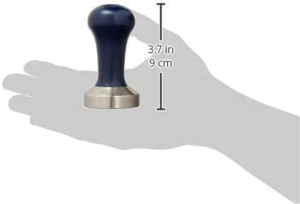 De’Longhi Coffee Tamper DLSC058 for Ground Coffee, Suitable for All De’Longhi Espresso Machine, Stainless Steel Flat with Wooden Handle, Barista Espresso Tamper, 51Mm