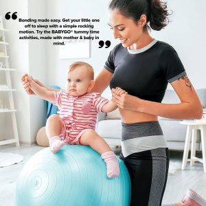 BABYGO Birthing Ball Pregnancy Maternity Labor & Yoga Ball + Our 100 Page Pregnancy Book, Exercise, Birth & Recovery Plan, Anti-Burst Eco Friendly Material, Includes Pump 65Cm, 75Cm