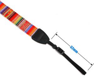 WANBY Camera Strap Canvas Rainbow Neck Shoulder Strap with Quick Release Buckles for DSLR SLR