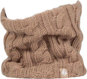 HEAT HOLDERS Ladies Winter Warm Thermal Neck Warmer Women’S One Size (Beige)