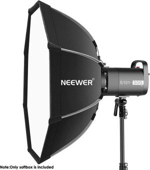 NEEWER 26”/65Cm Octagonal Softbox Quick Release, with Bowens Mount, Carrying Bag Compatible with Neewer CB60 CB100 CB150 Vision 4 S101-300W/400W and Other Bowens Mount Light -SF-RPBO26