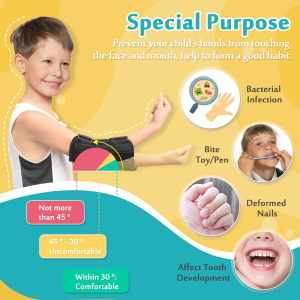 Elbow Splint Cubital Tunnel Brace Ulnar Berve Arm Immobilizer Pediatric Child Elbow Support for Tendonitis Radial Nerve Splint Night Brace Sleeping Elbow Stabilizer Arm Restraints (Small)