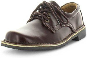 Wilde New School Jezra SNR Leather Flats Oxford Girls Dress Shoes