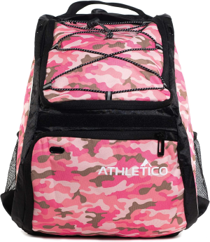 Athletico Baseball Bat Bag – Backpack for Baseball, T-Ball & Softball Equipment & Gear for Youth and Adults | Holds Bat, Helmet, Glove, Shoes |Shoe Compartment & Fence Hook