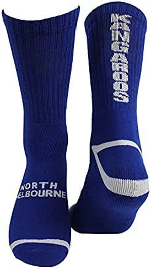 AFL North Melbourne Kangaroos Bed Socks 3 Pair (3-8 Womens)