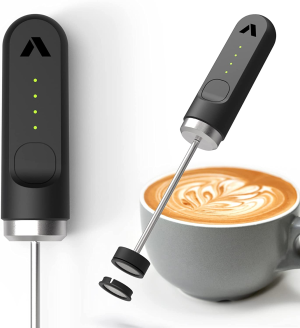 Subminimal Nanofoamer Lithium Handheld Milk Foamer | Make Premium Barista-Style Coffee Drinks at Home | Rechargeable Foamer for Cappuccino, Latte, Hot Chocolates and More